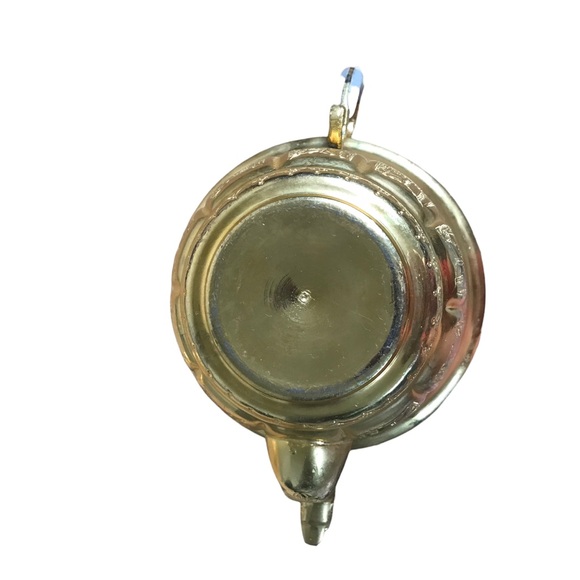 2 Piece Set Turkish Samovar Gold Plated Tea Coffee Ornate Engraving Tray and Pot - Picture 12 of 16